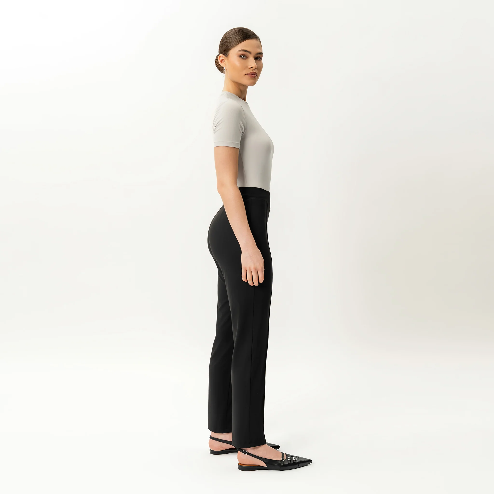 Asana Slim Front Crease Trouser - Image 6