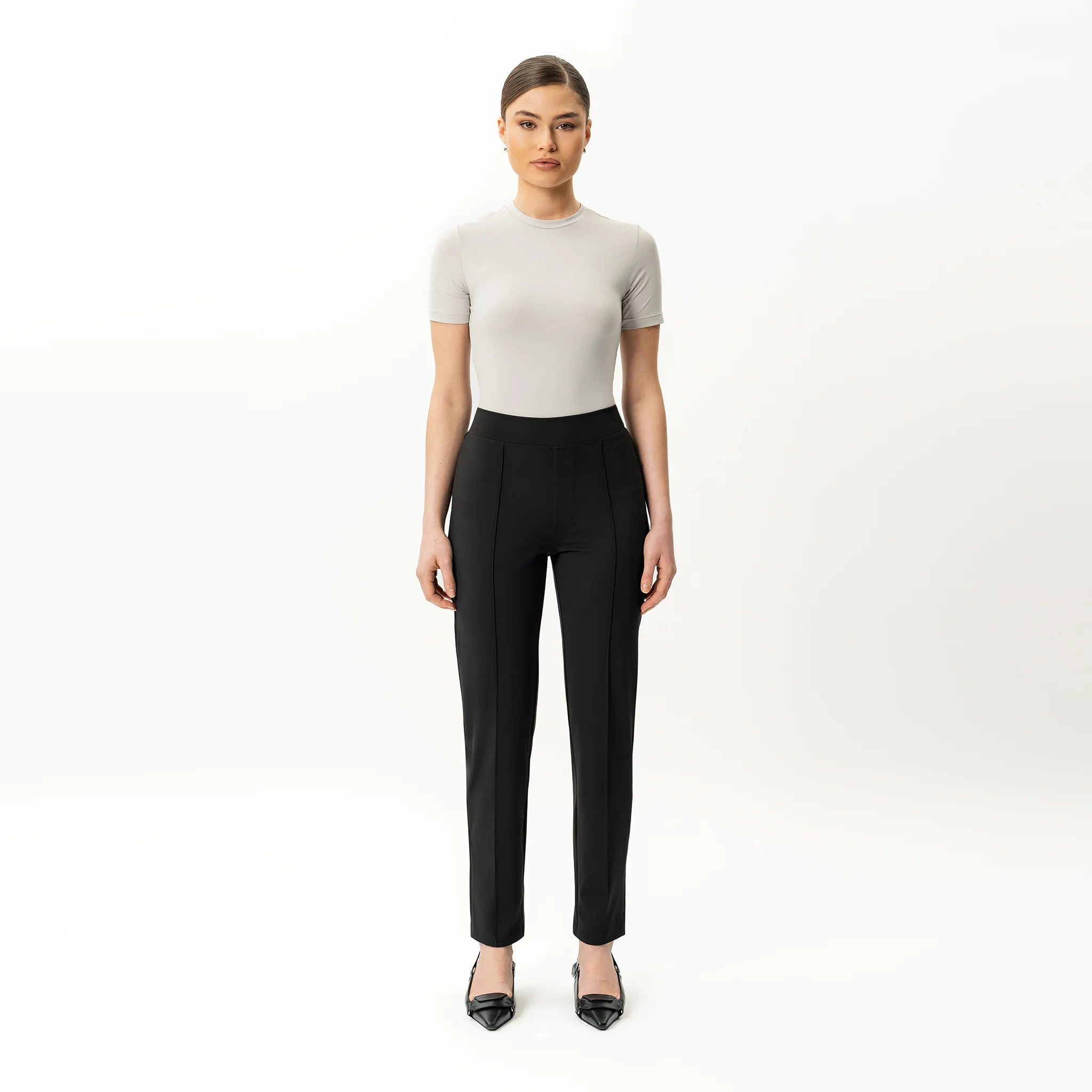Asana Slim Front Crease Trouser - Image 7