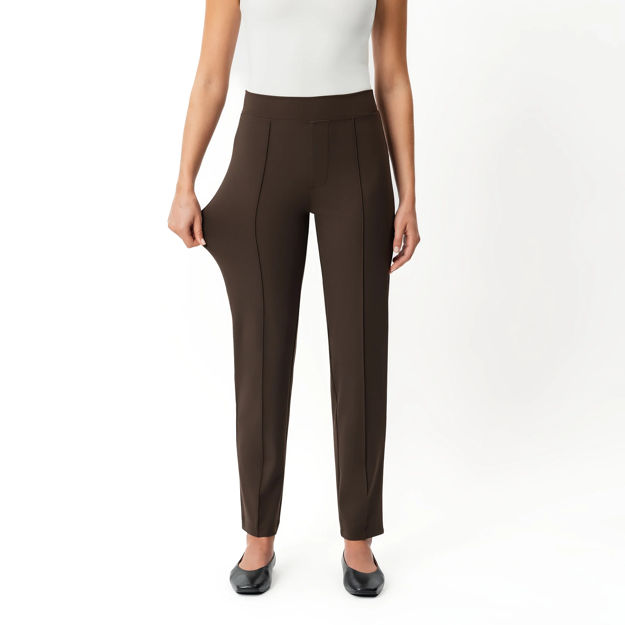 Asana Slim Front Crease Trouser - Image 3