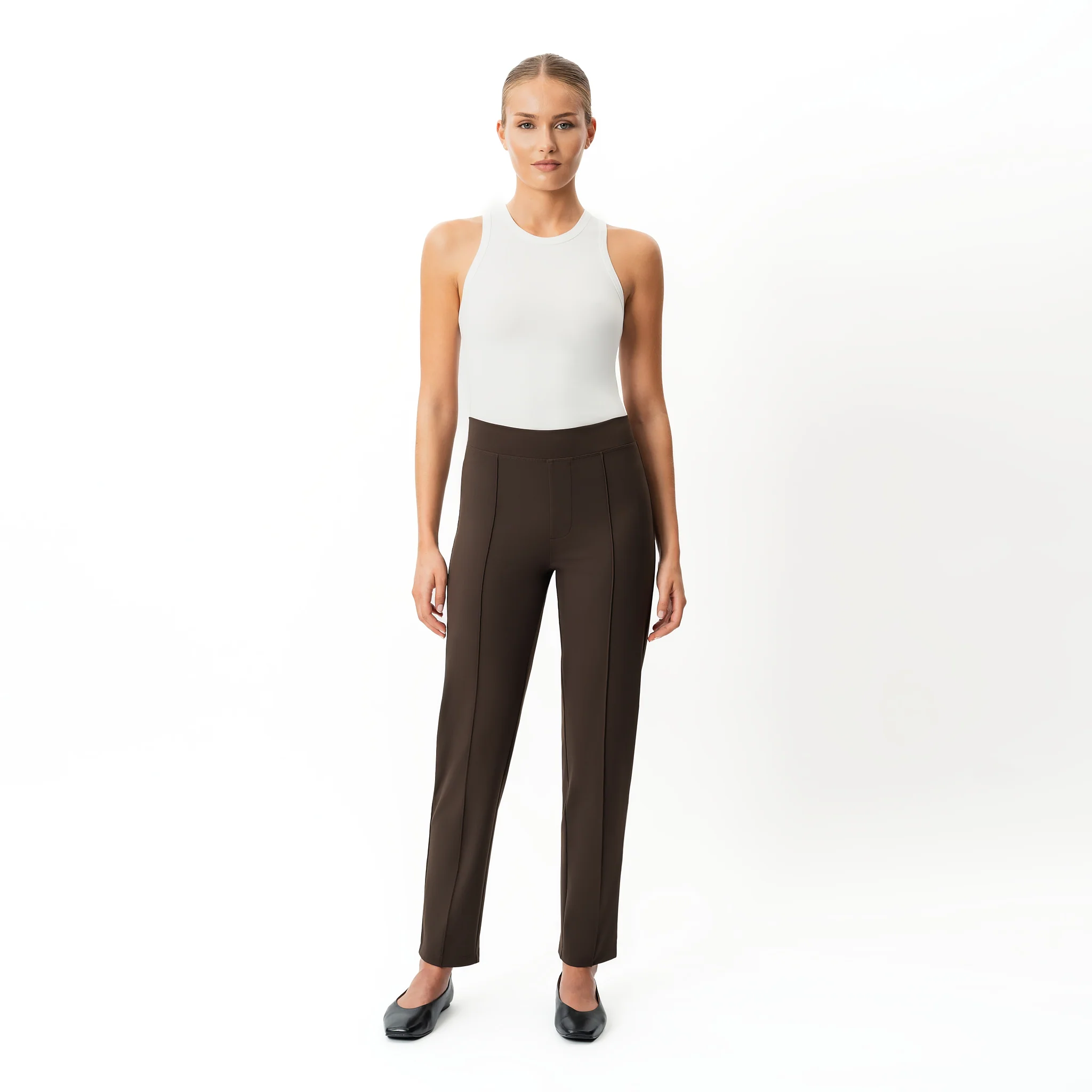 Asana Slim Front Crease Trouser - Image 4