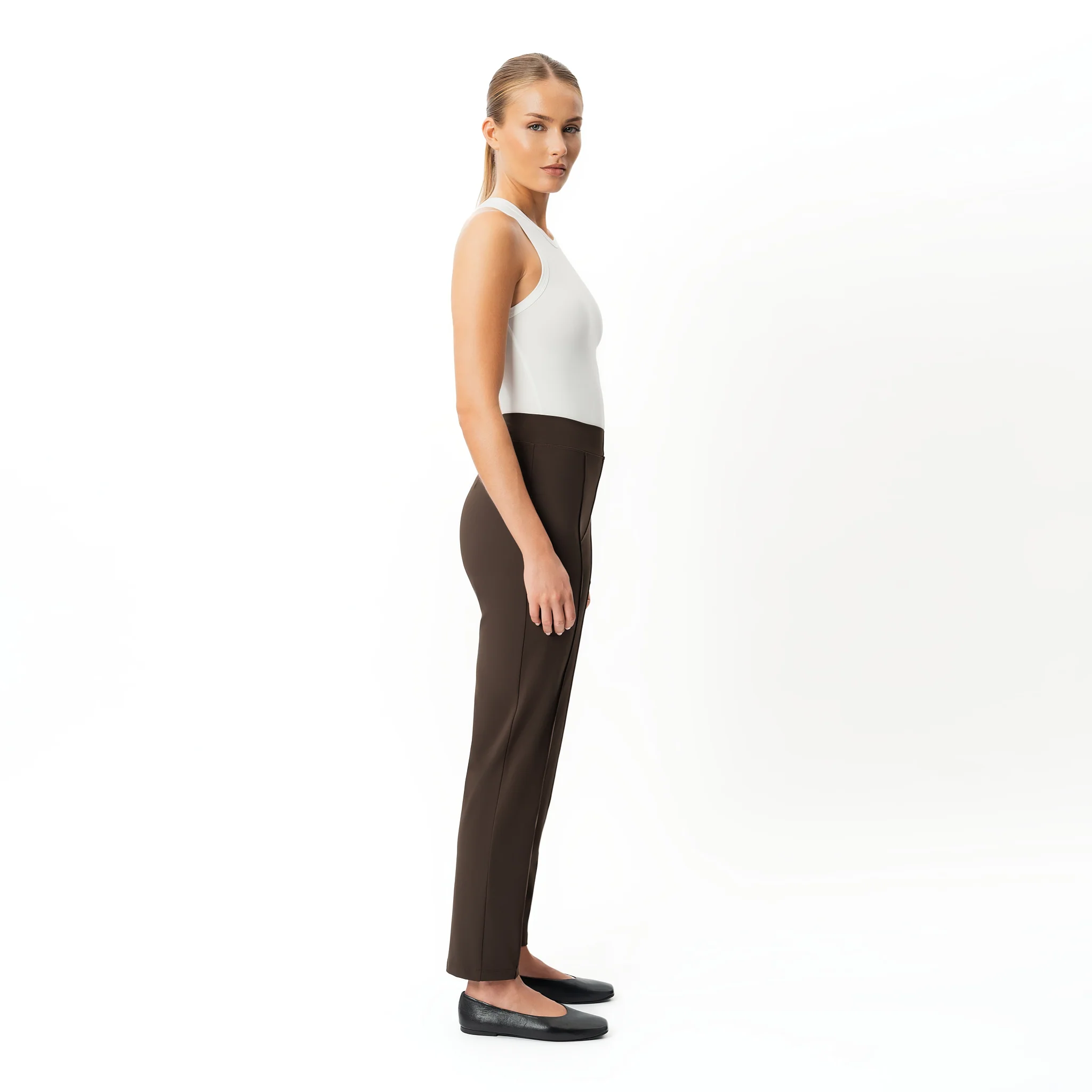 Asana Slim Front Crease Trouser - Image 6
