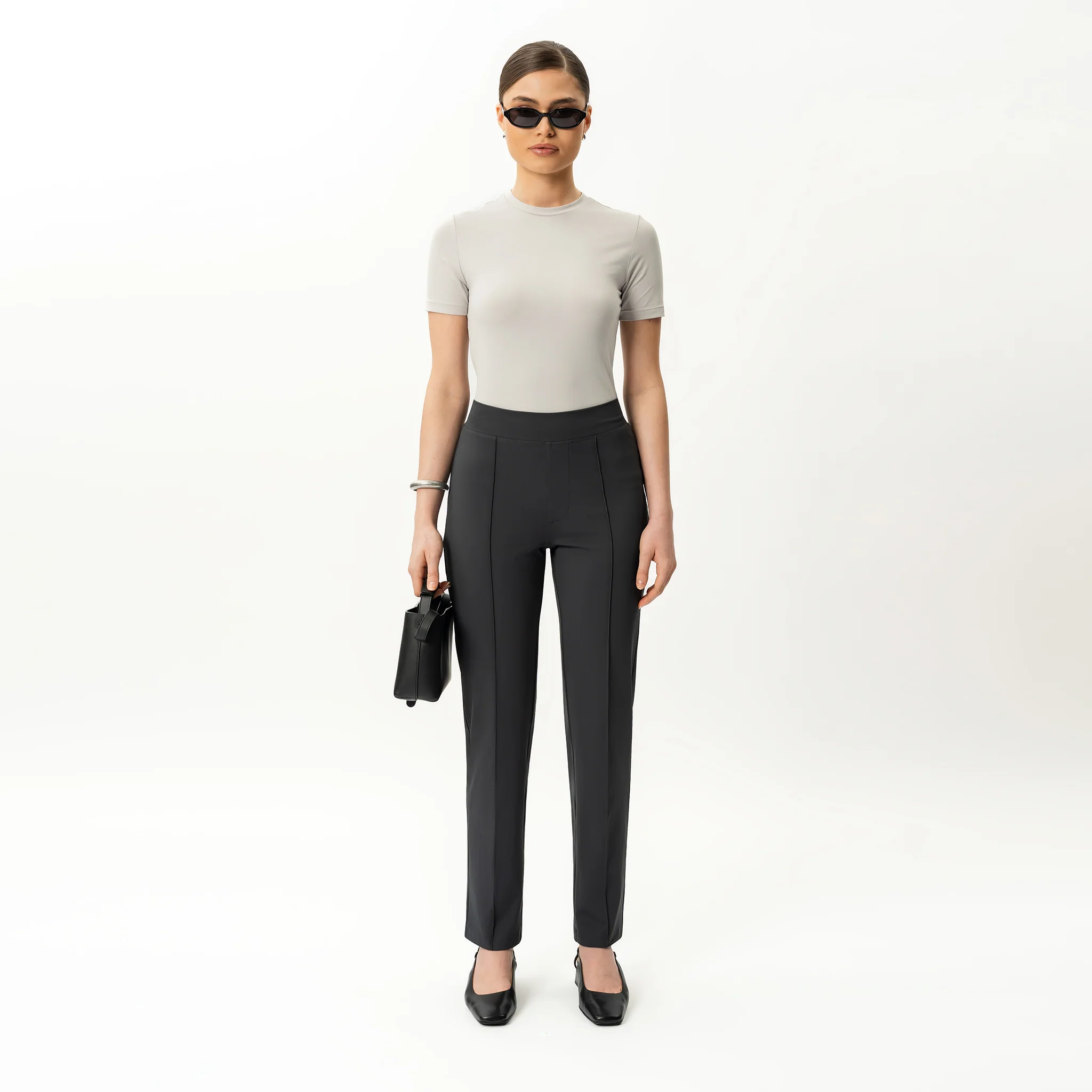 Asana Slim Front Crease Trouser - Image 2