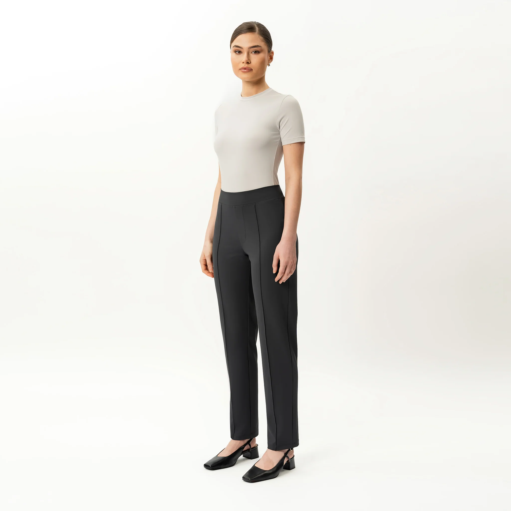 Asana Slim Front Crease Trouser - Image 4