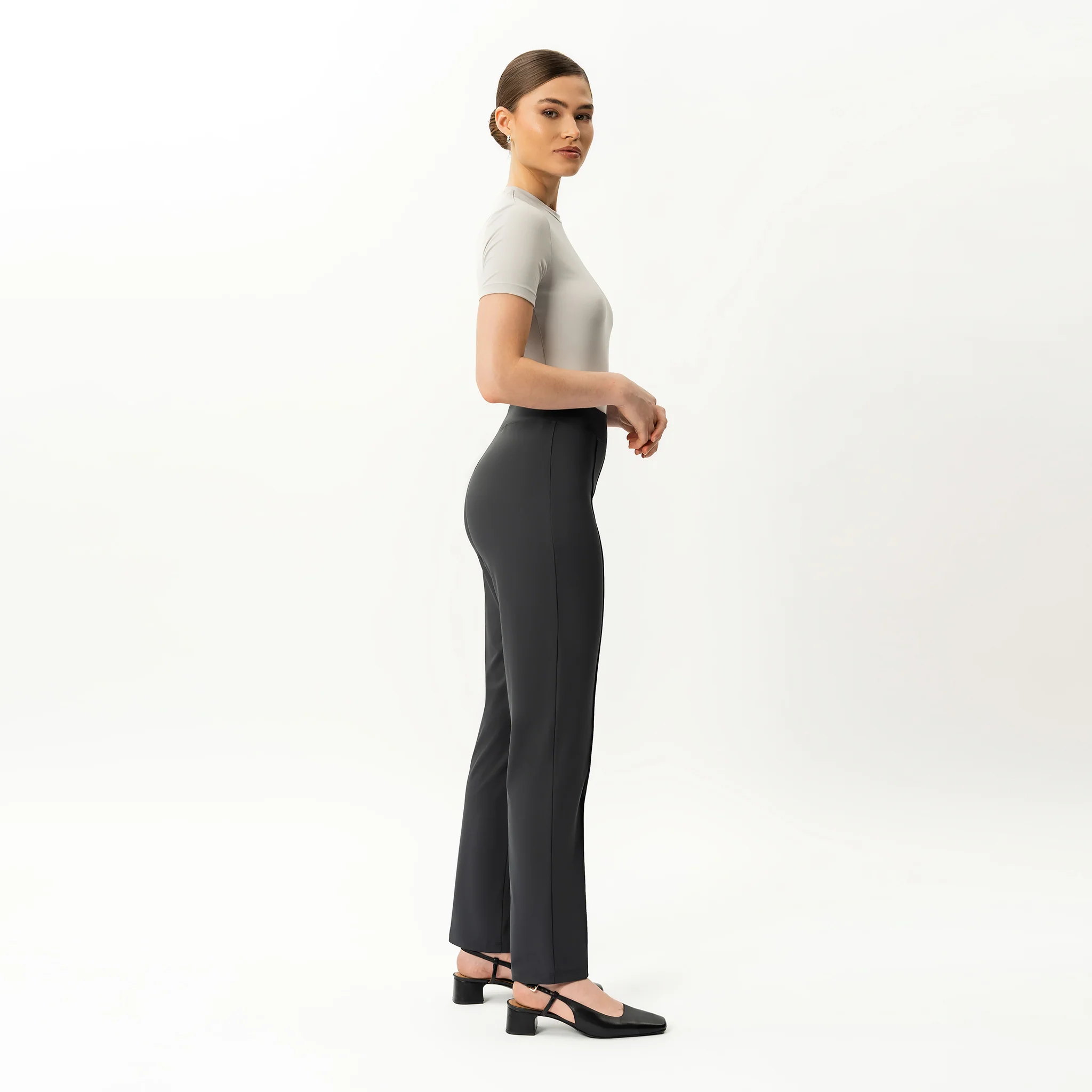Asana Slim Front Crease Trouser - Image 7
