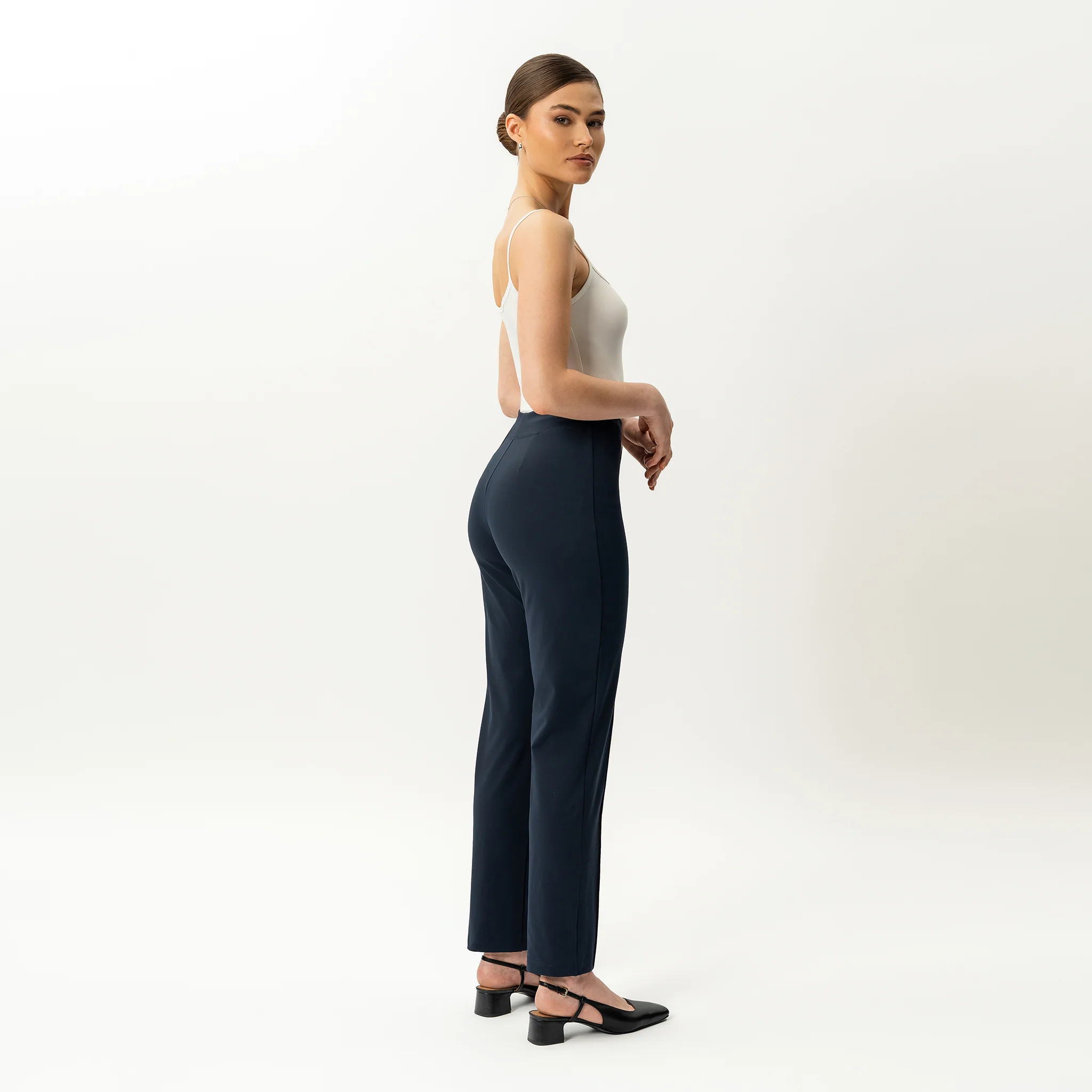 Asana Slim Front Crease Trouser - Image 3
