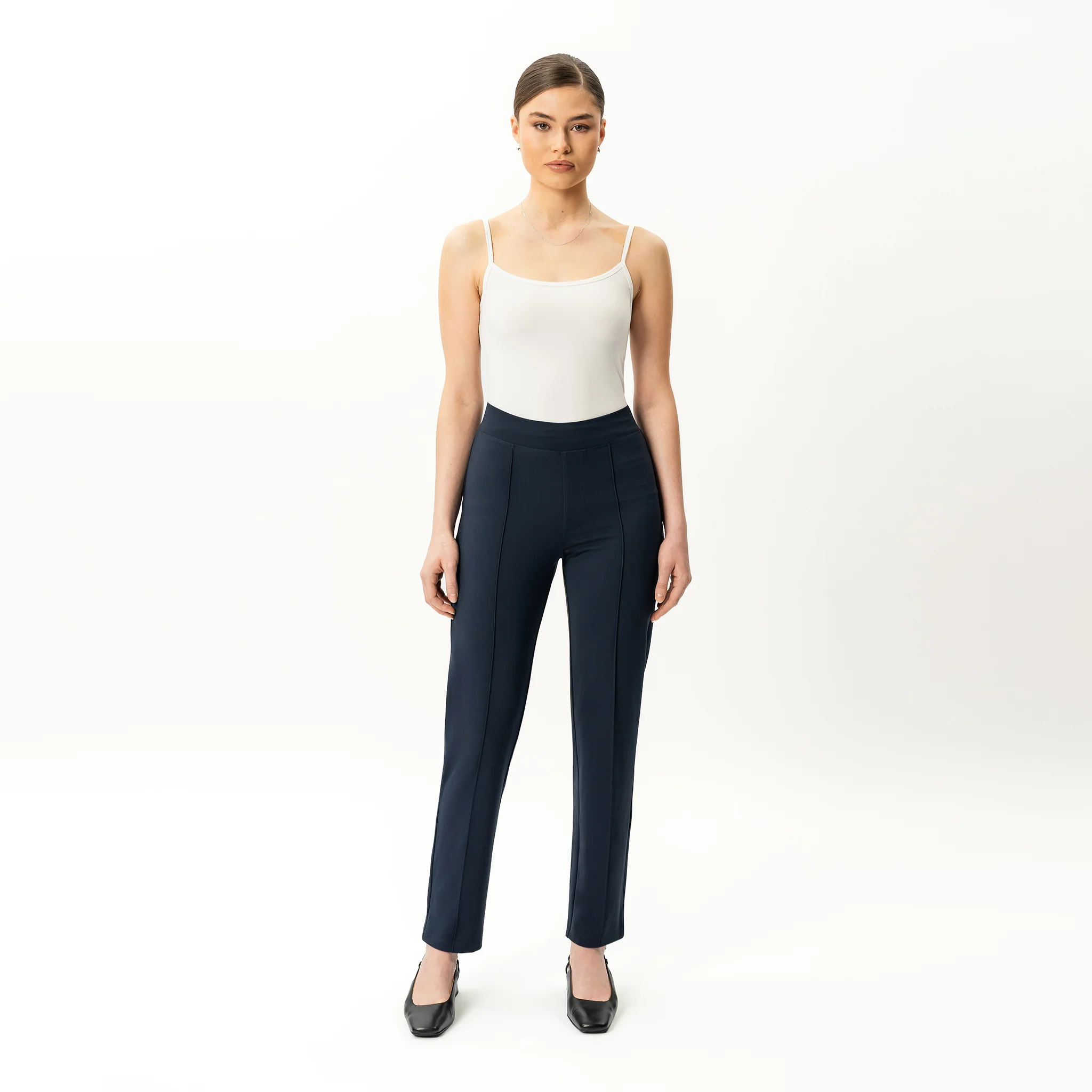 Asana Slim Front Crease Trouser - Image 4