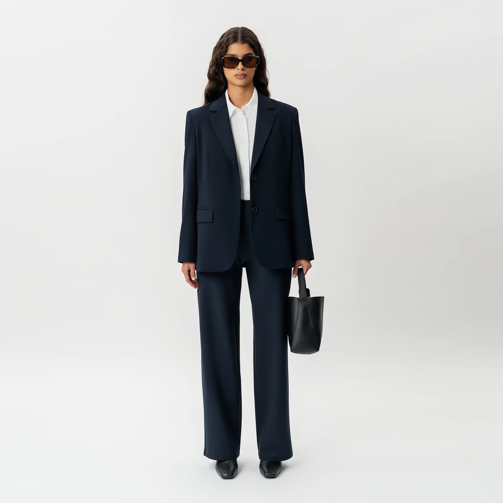 Tailored Ponte Relaxed Trouser - Image 2